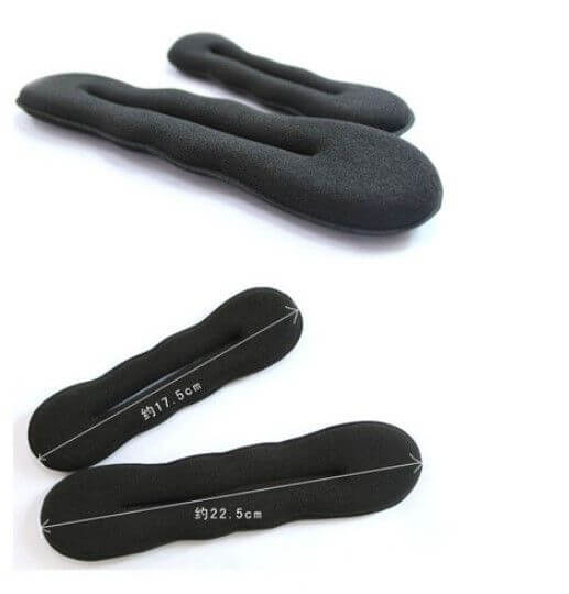 اسفنج اسود لتثبيت الشعر اكسسوارات شعر متوفر 2 موديل