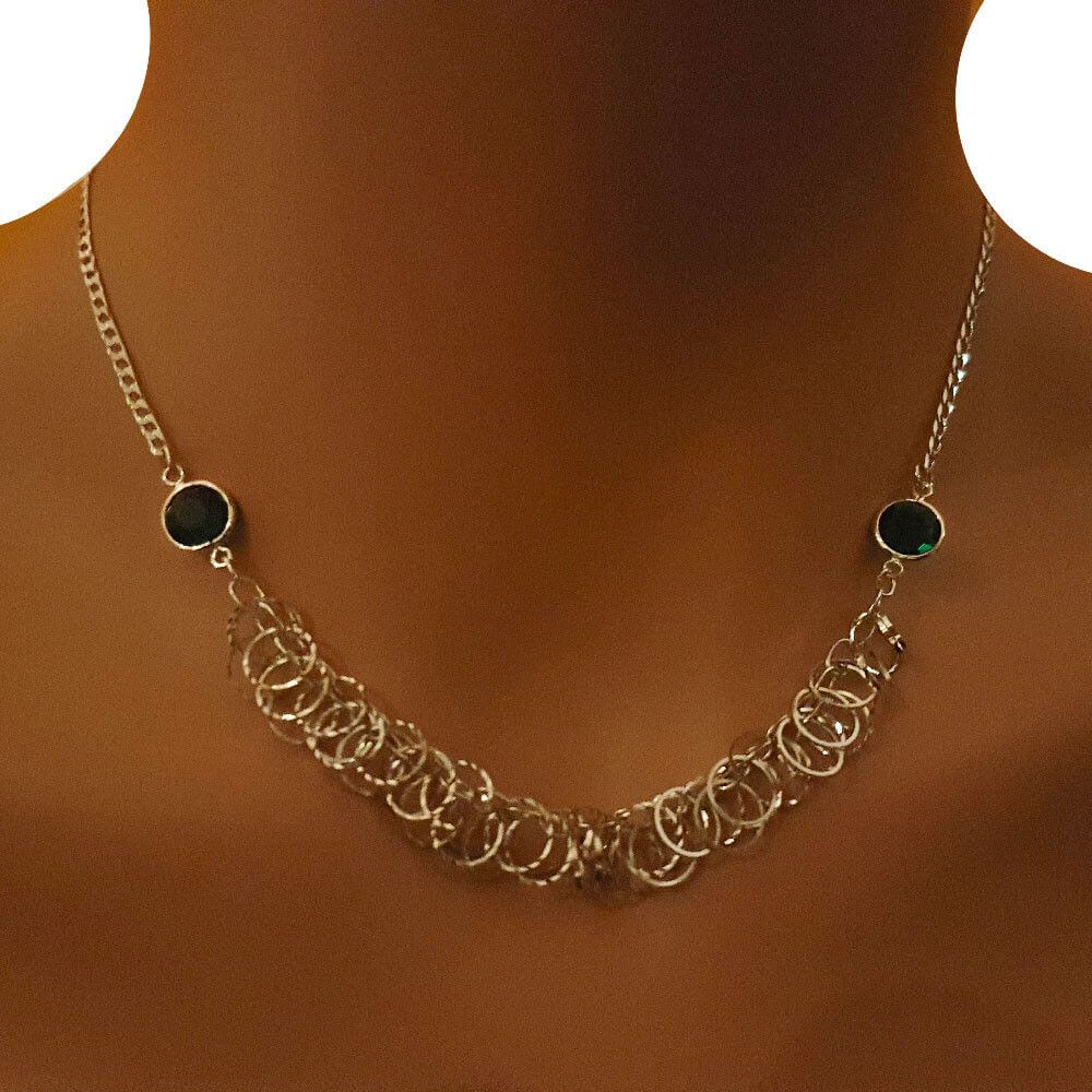 سلسال غجري بفصوص ملونه سلسال متوفر 8 لون