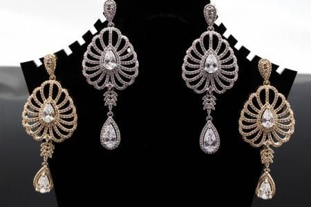 حلق روشن سهره زركون طويل  - Jewel