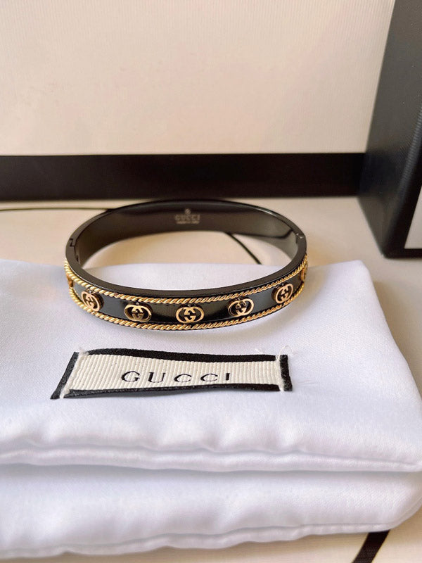 اسوارة قوتشي بلاك ادشن لوقو اسواره gucci  