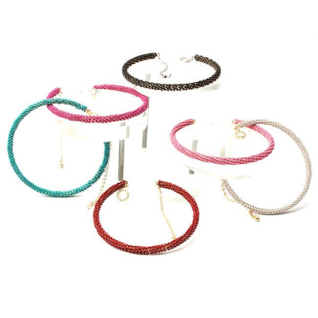 اسواره مبرومه بالسلسال المعدني مدوره  - Jewel