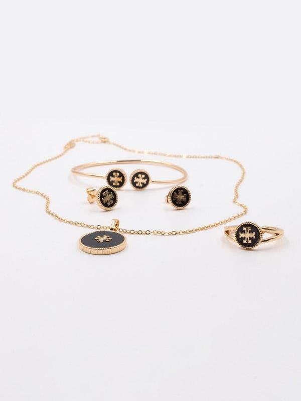 طقم توري بورش 4 قطع اطقم tory burch اسود