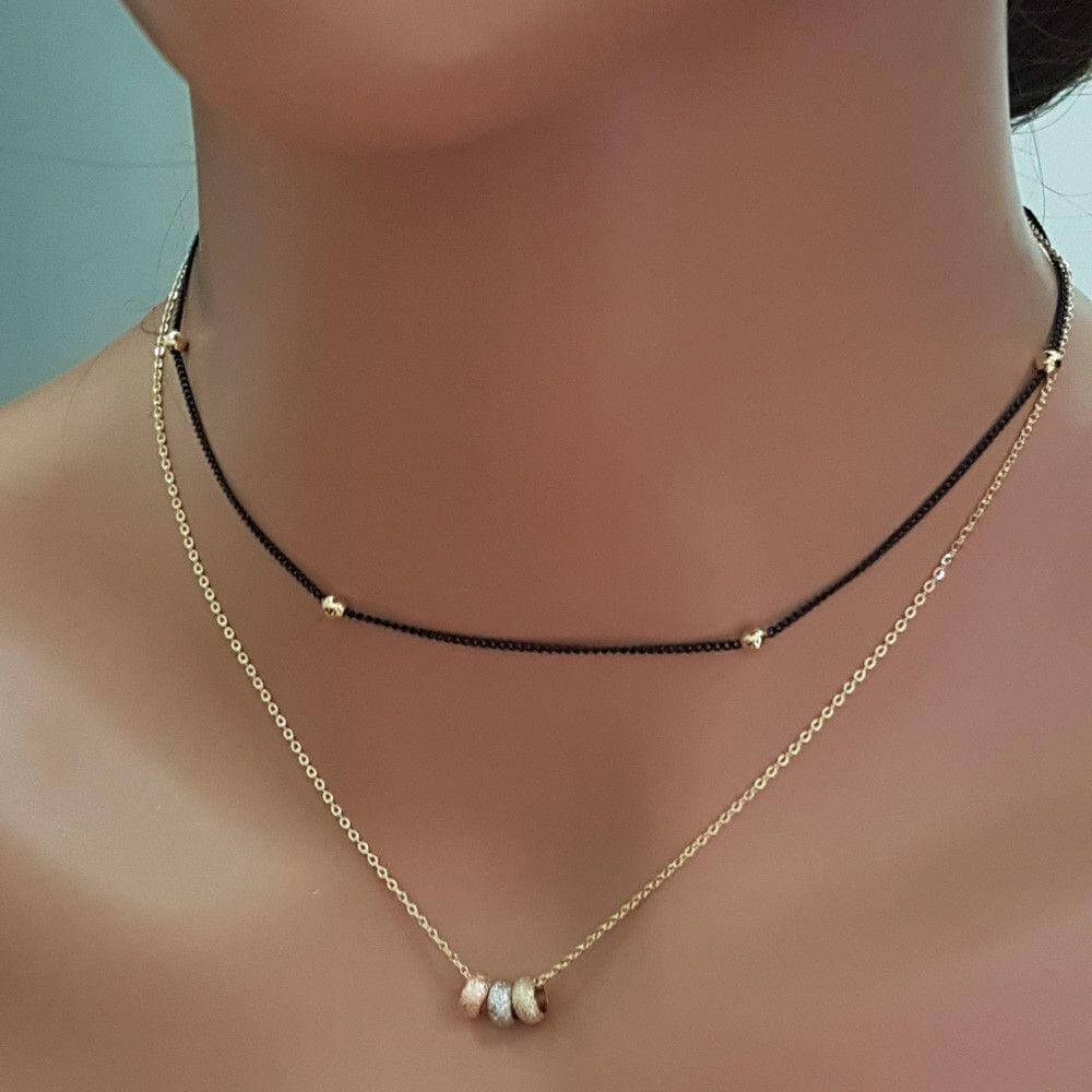 سلسال طبقات بدوئر معدنيه  - Jewel