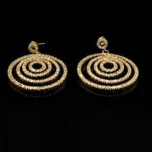 حلق زركون شوبارد حلق متوفر 2 لون ذهبي 