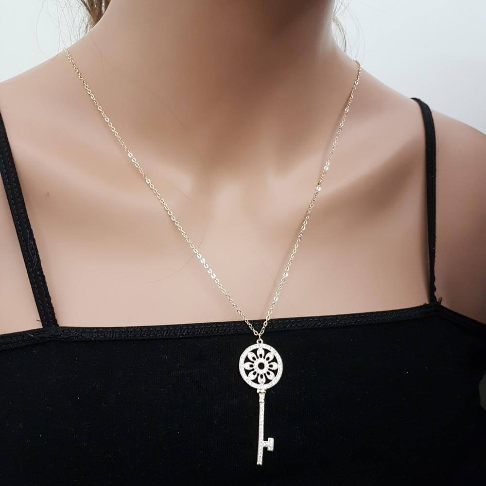سلسال تيفاني مفتاح طويل سلسال tiffany