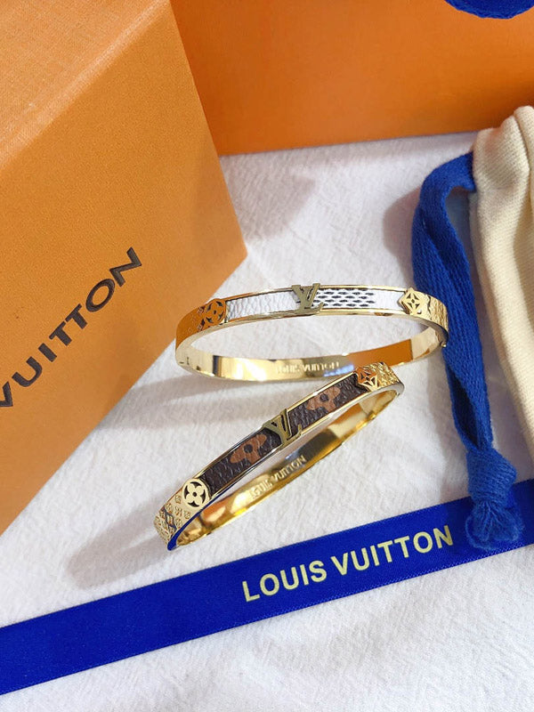 اسوارة لويس فيتون ابيض ذهبي اسواره louis vuitton  