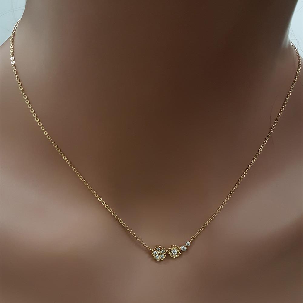 سلسال وردتين زركون ناعم سلسال متوفر 2 لون  