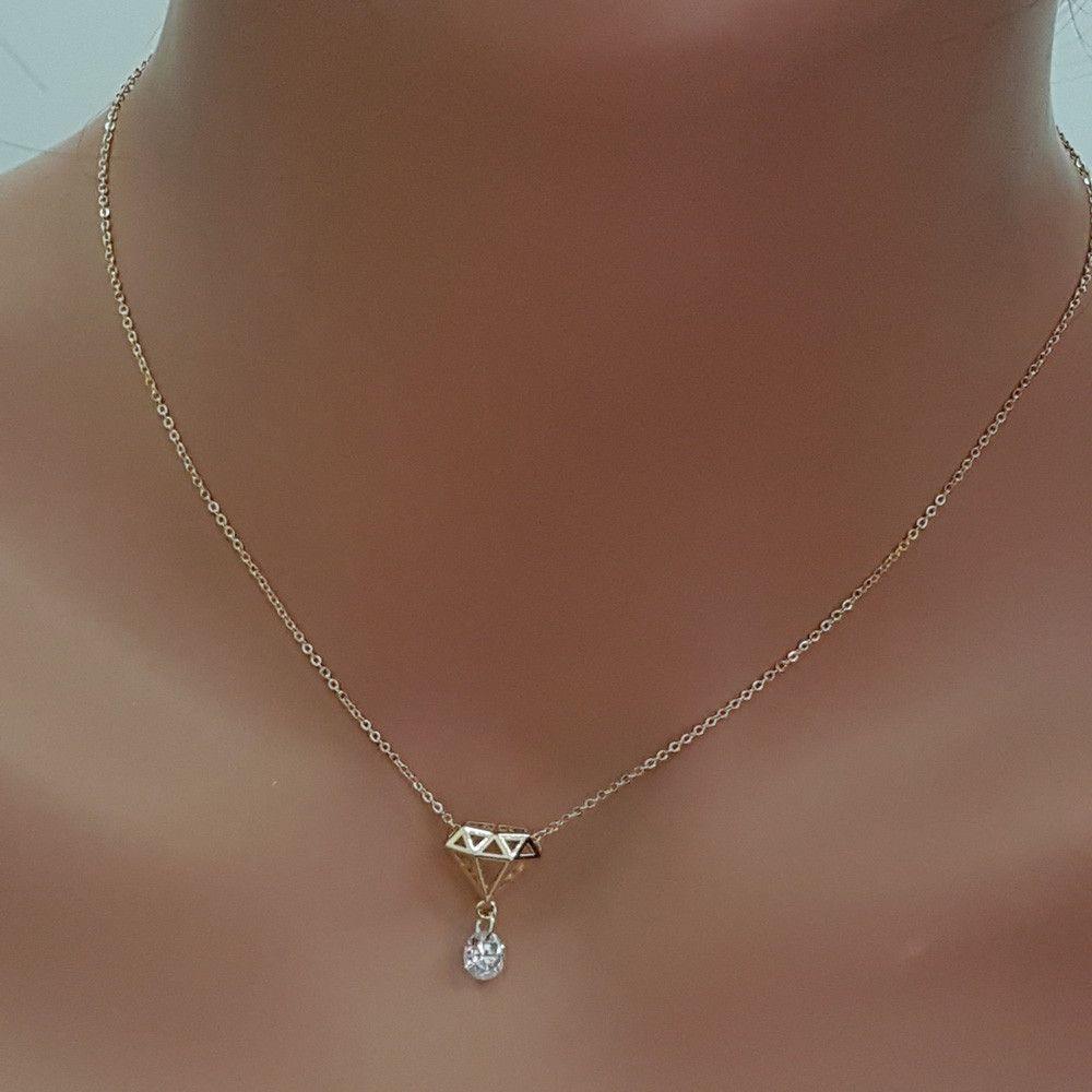 سلسال تصميم جوهره بفص كريستال  - Jewel