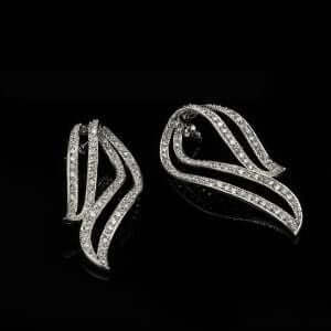 حلق زركون علامه استفهام حلق متوفر 1 لون فضي 