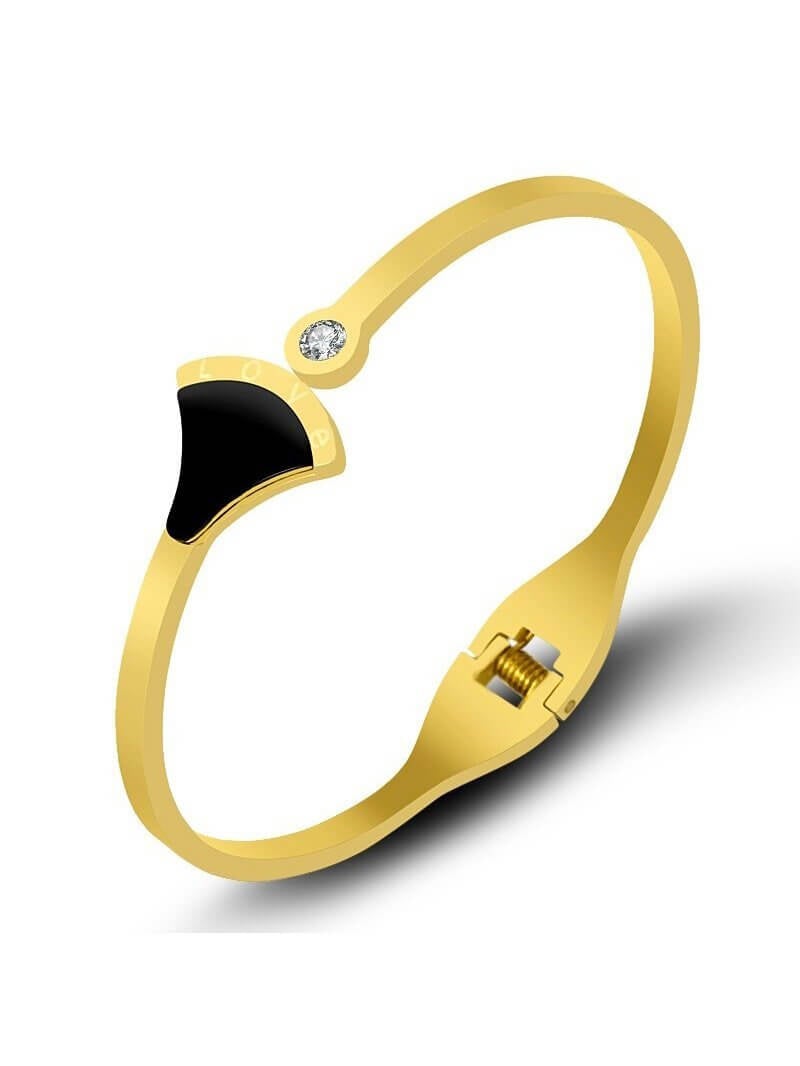 اسوارة بولقري لوف بانقل اسواره متوفر 1 لون اسود ذهبي