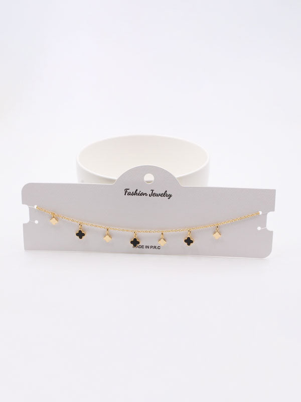 تشوكر فان كليف زركون سلسال van cleef اسود ذهبي