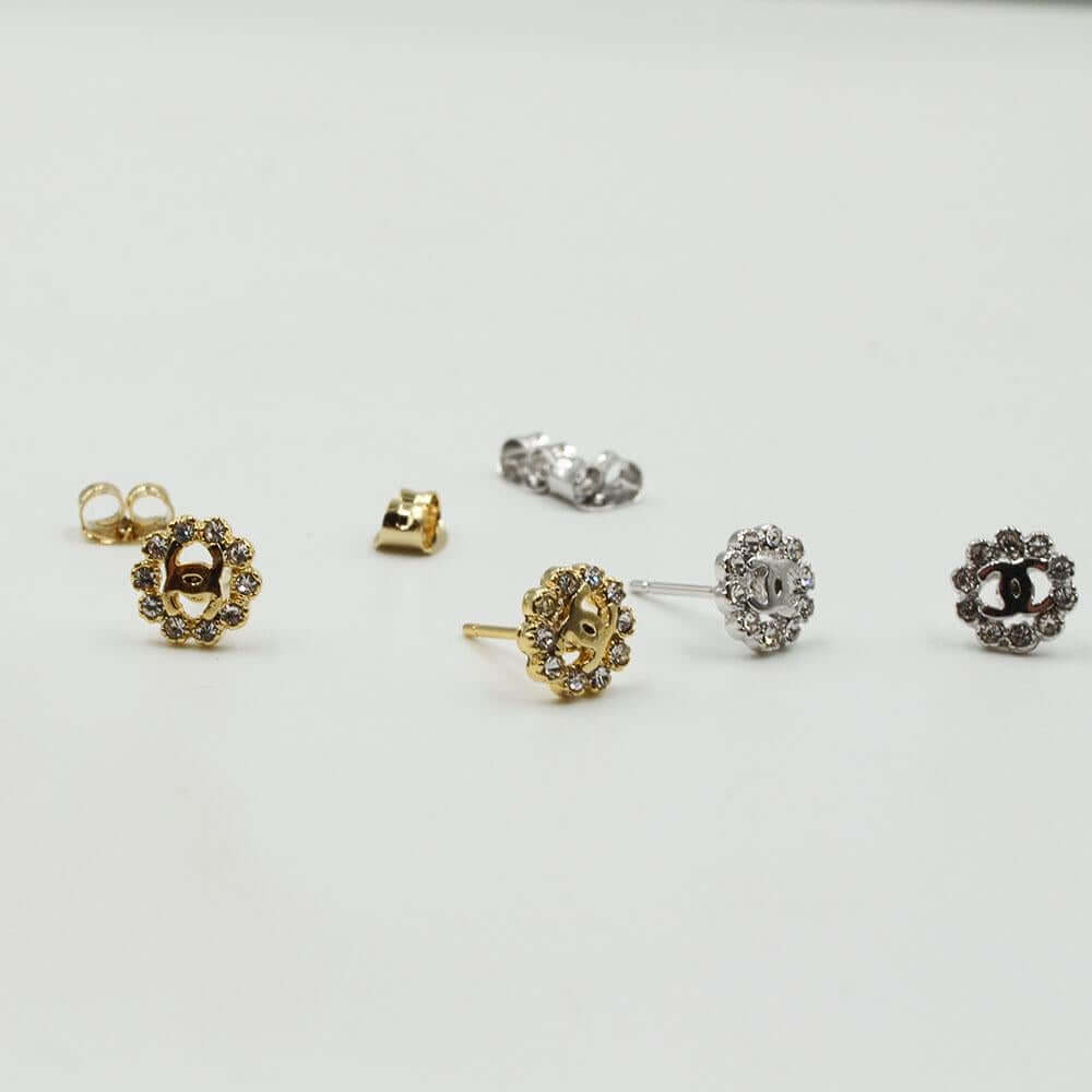 حلق شانيل ناعم مدور حلق chanel