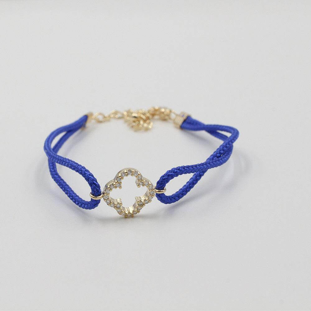 اسواره خيط فان كليف ملون اسواره متوفر 6 لون ازرق ذهبي