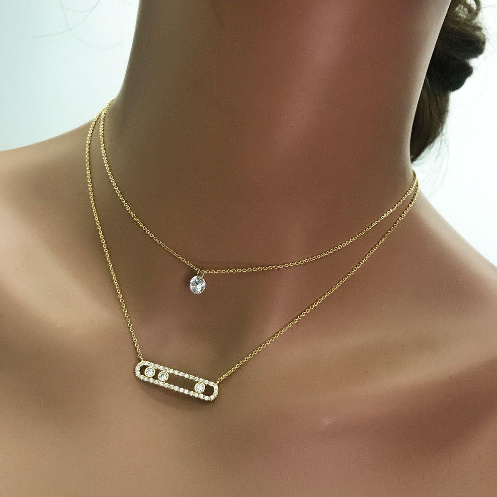 سلسال ميسكا دورين زركون المميز سلسال متوفر 2 لون