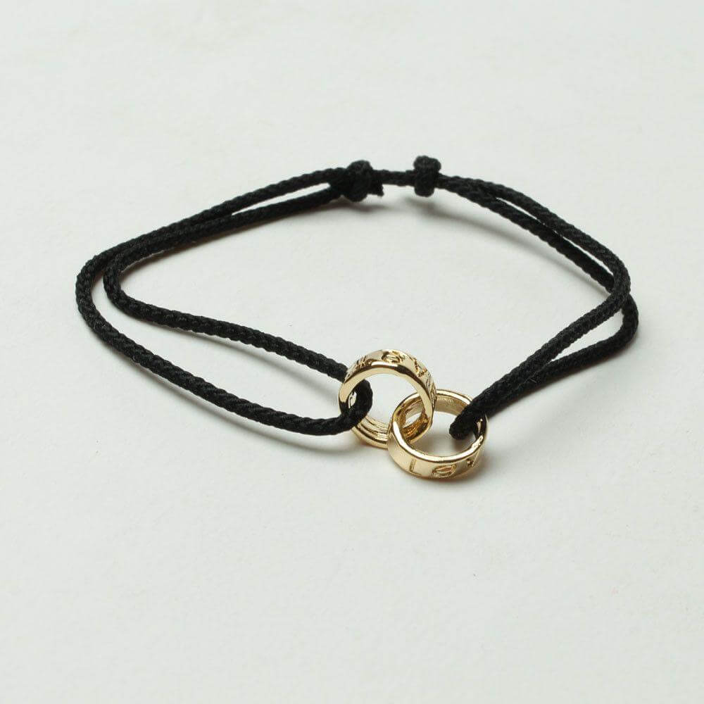 اسواره كارتير بخيط مزدوج اسواره متوفر 10 لون اسود ذهبي