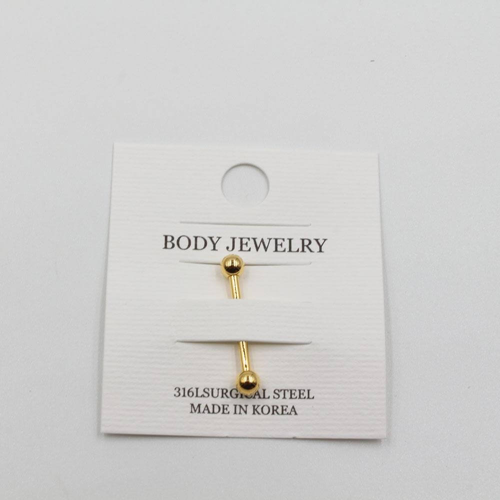 بيرسنق بولز ديزاين ميتال بيرسنق متوفر 2 لون ذهبي