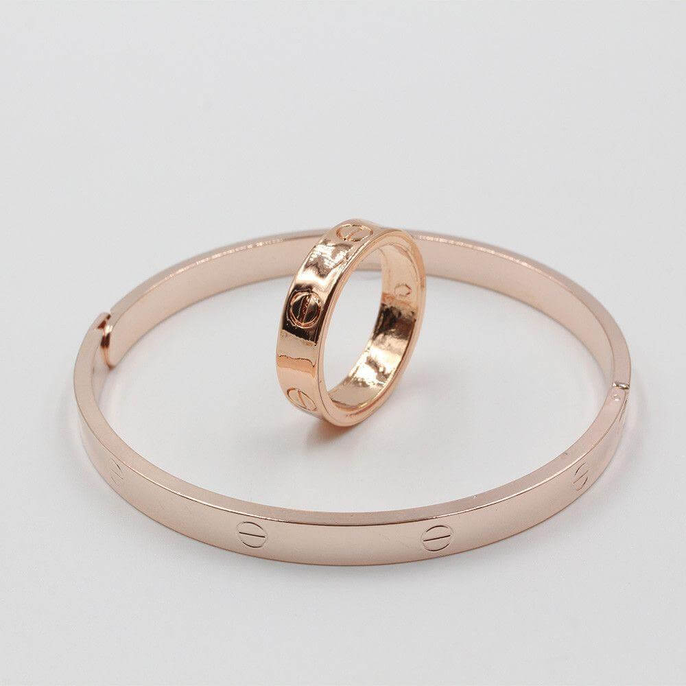 اسواره كارتير مع خاتم دائريه الشكل اسواره متوفر 3 لون نحاسي 5