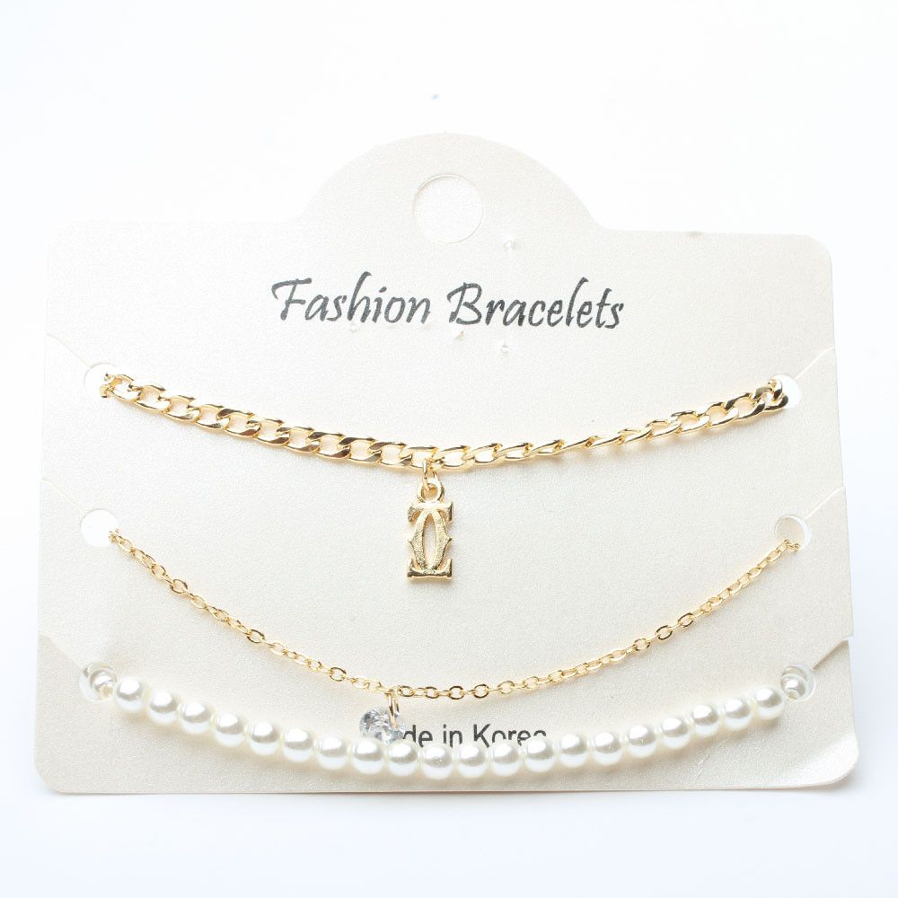 مجموعه اساور ثلاث قطع اسواره متوفر 2 لون ذهبي