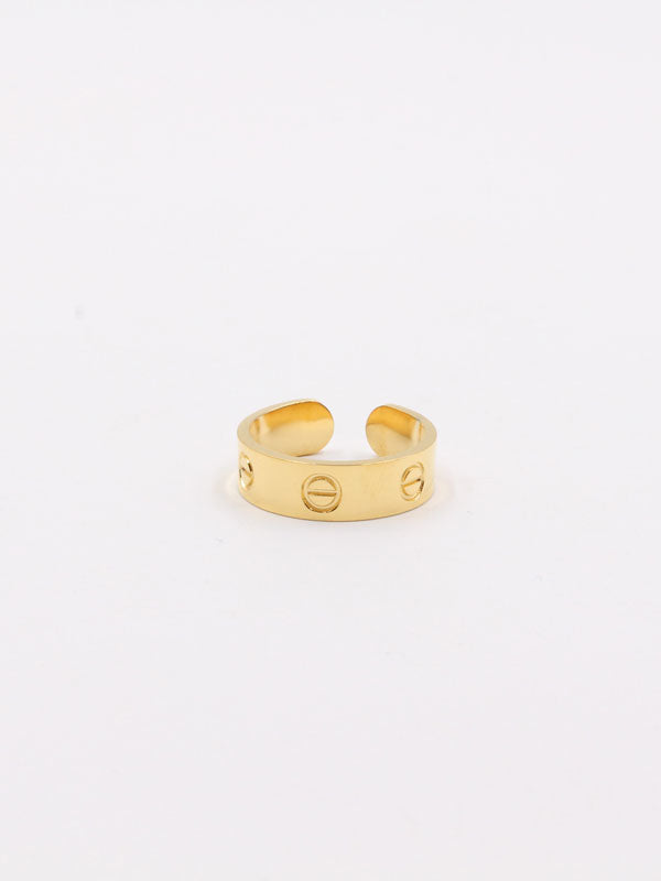 خاتم كارتير لوقو ذهبي فري سايز خواتم CARTIER ذهبي 6