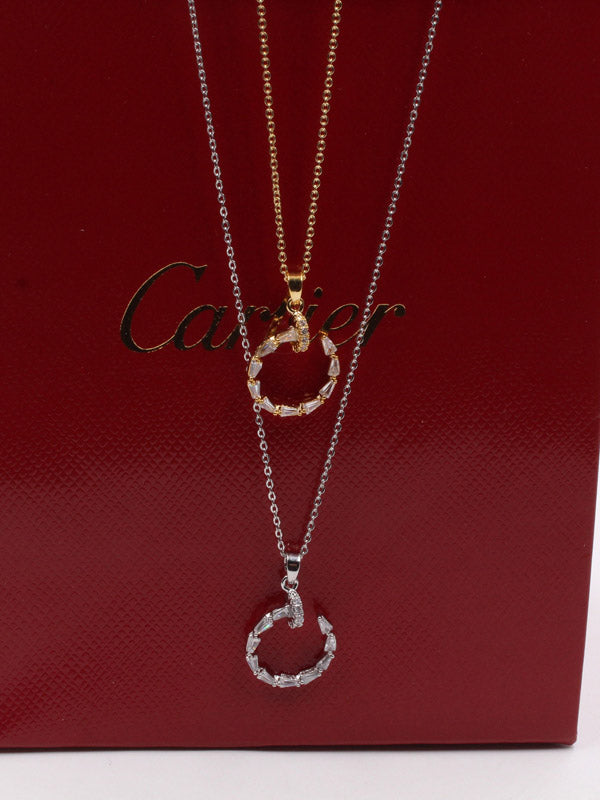 سلسال كارتير مسمار كيوبك ستون سلسال CARTIER  