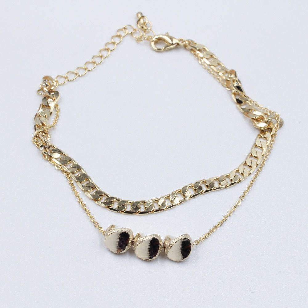 اسواره شينز وذ سمول بيندنت اسواره متوفر 2 لون ذهبي