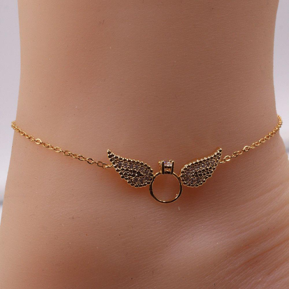 خلخال جناح تيفاني زركون خلاخل متوفر 4 لون