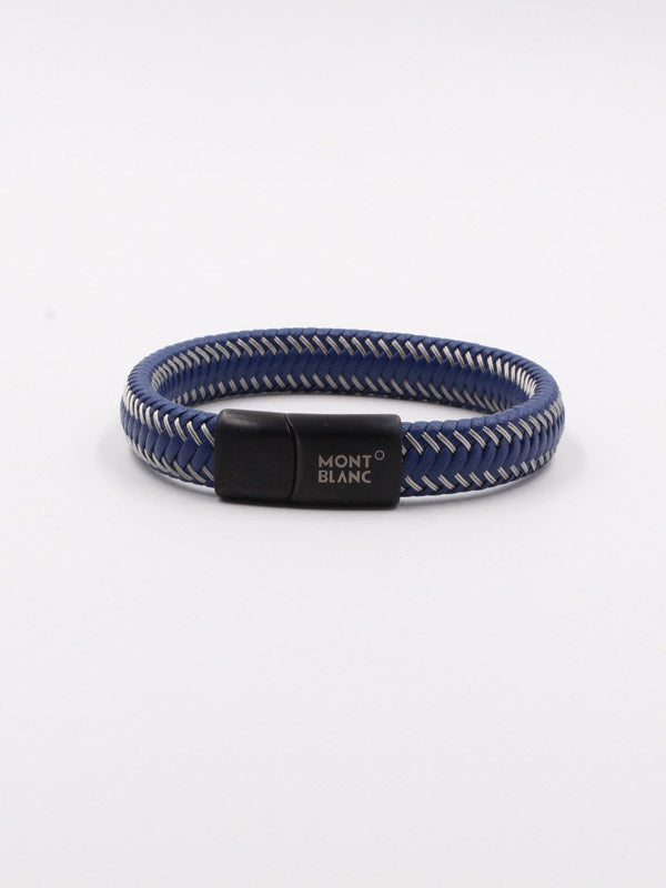 أسوارة مونت بلانك رجالي عريض كحلي اسواره mont blank