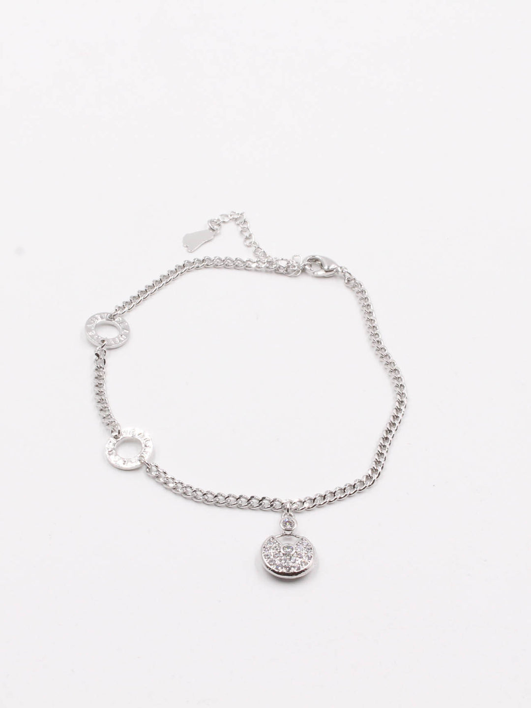 خلخال بولغاري ناعم زركون فضي - Jewel