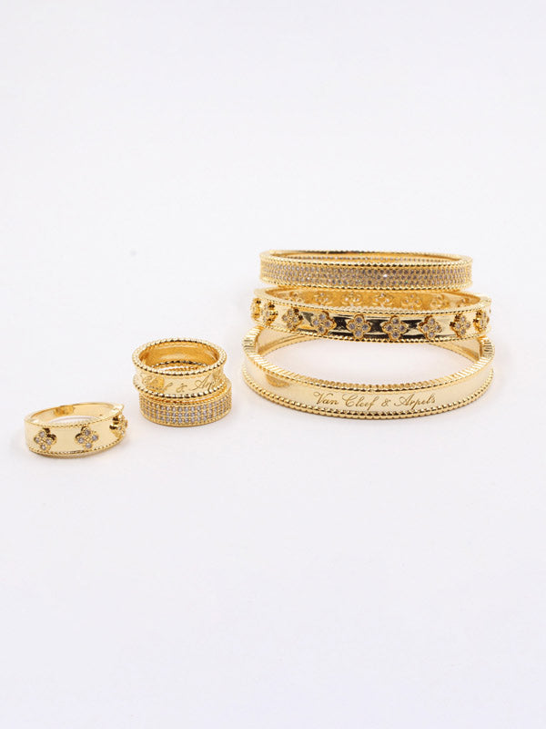 مجموعة اساور فان كليف وخواتم زركون اسواره van cleef