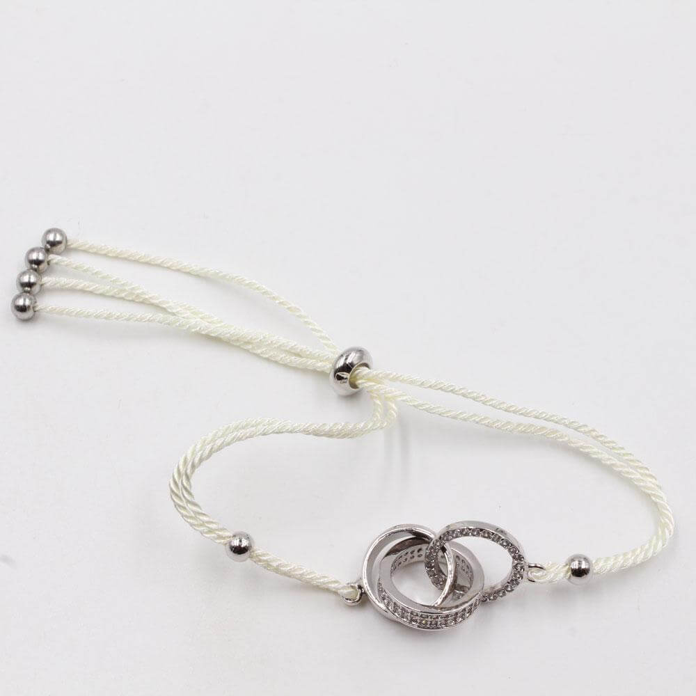 اسواره كارتير سيركلز خيط سحاب ابيض فضي - Jewel