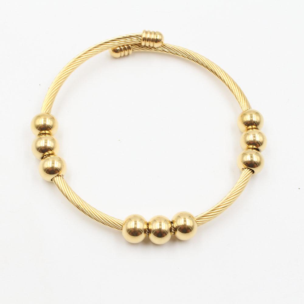 اسواره ستانلس ستيل معدنيه اسواره متوفر 2 لون ذهبي