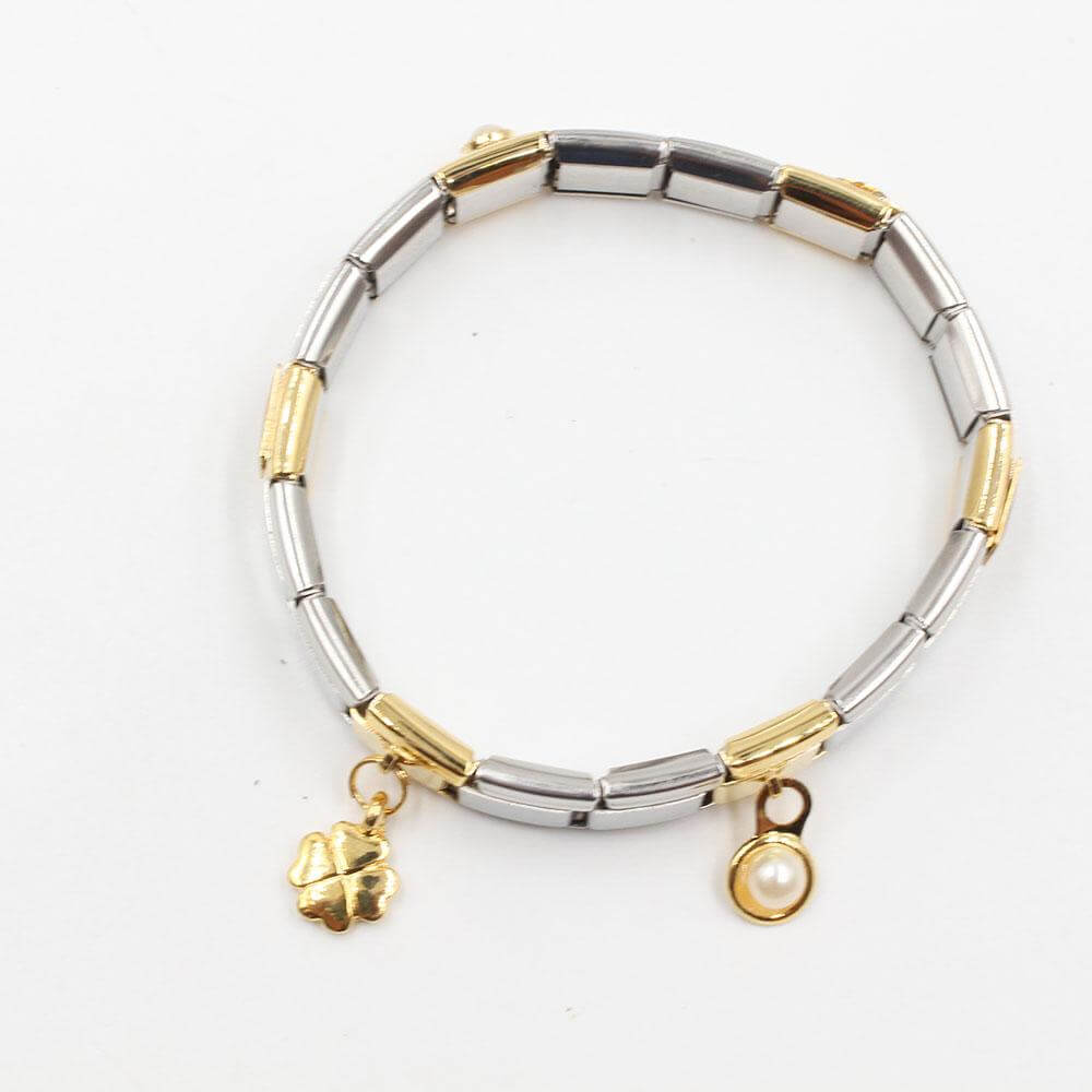 اسوارة نومنيشن ستانلس ستيل بيرلز اسواره nomination ملون