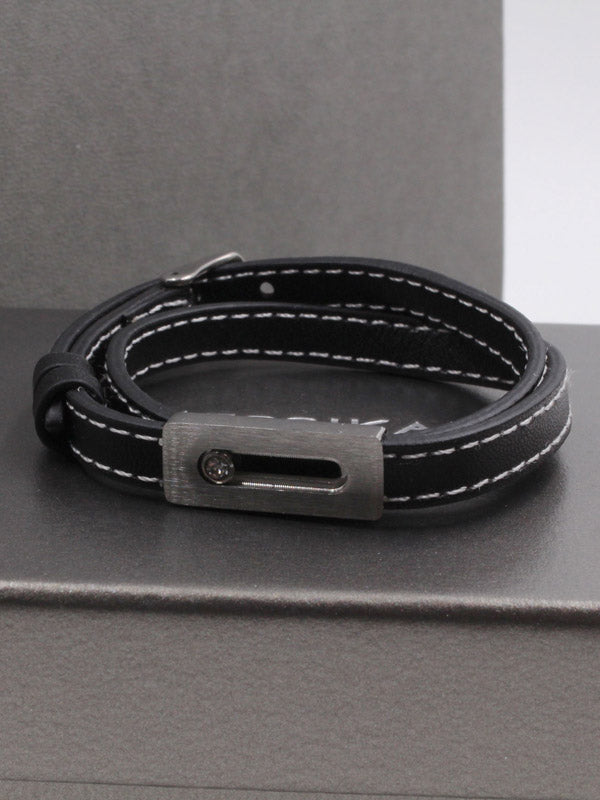 اسواره ميسيكا رجالي / نسائي جلد اسواره messika اسود