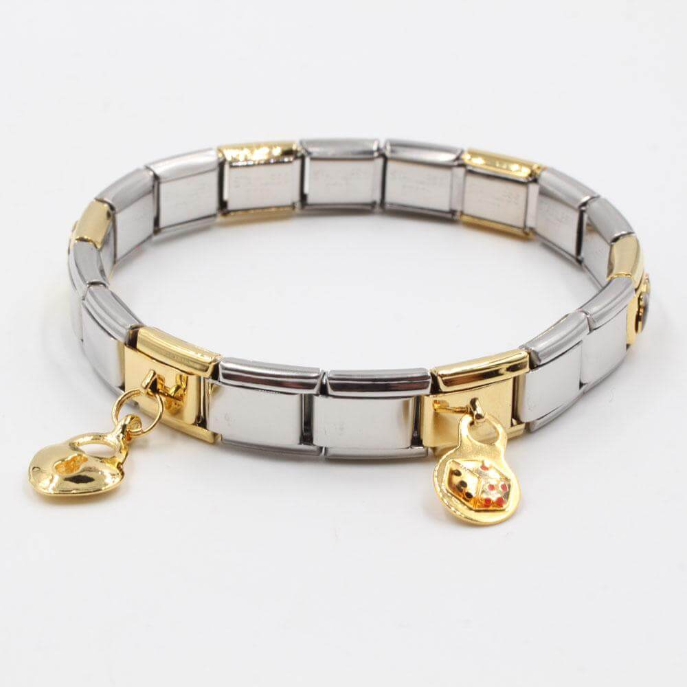 اسوارة نومنيشن ستانلس ستيل دبندنتس اسواره nomination ملون