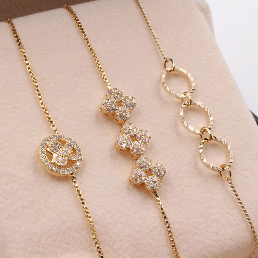 طقم اساور سحاب ذهبي  - Jewel