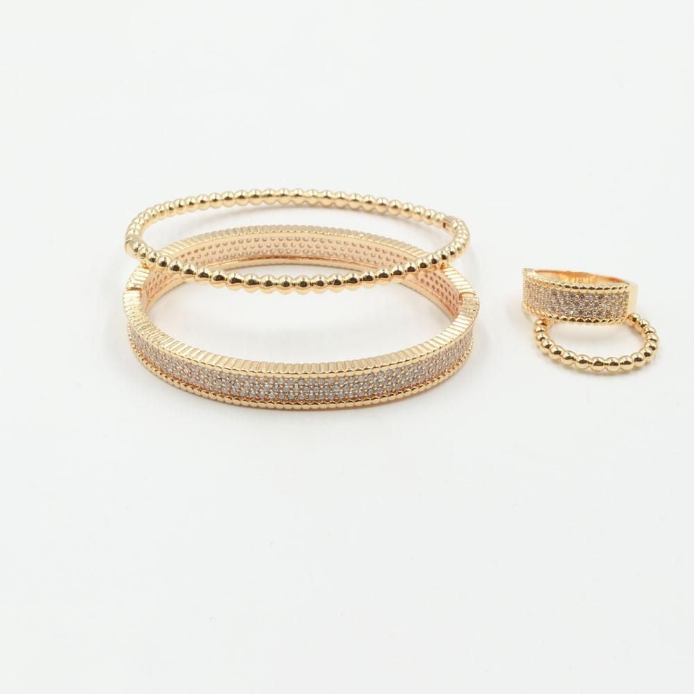 طقم اساور وخواتم فان كليف زركون اسواره van cleef ذهبي 7