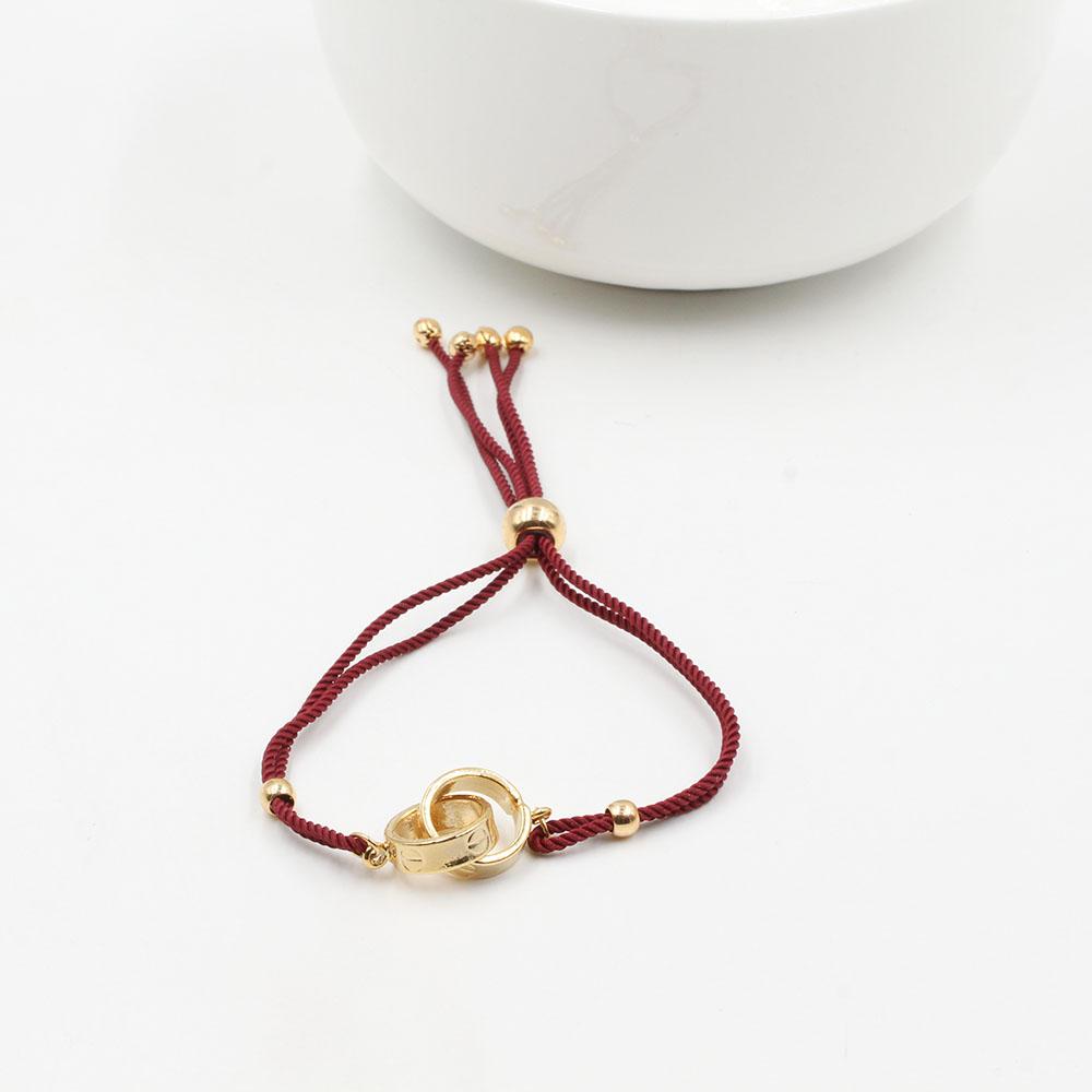 اسواره كارتير خيط اسواره CARTIER عنابي ذهبي