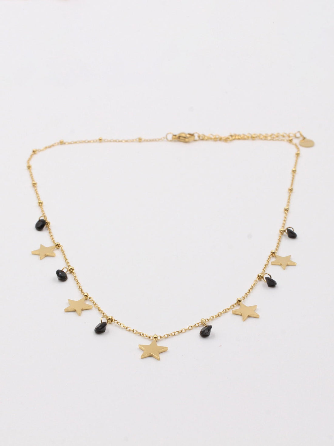 سلسال نجوم وزركون سلسال متوفر 4 لون اسود ذهبي