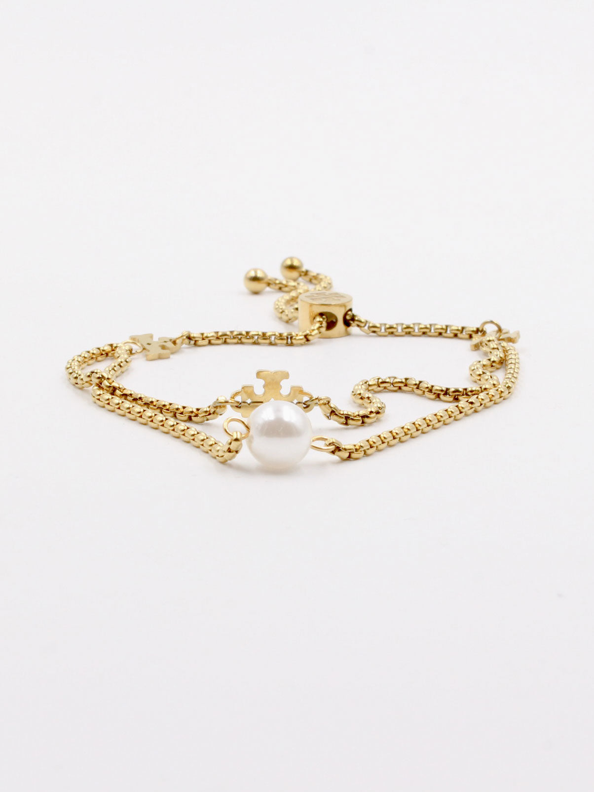 Tory Burch double layer pearl bracelet - أسوارة توري بورش لؤلؤ طبقتين اسواره Jewel   