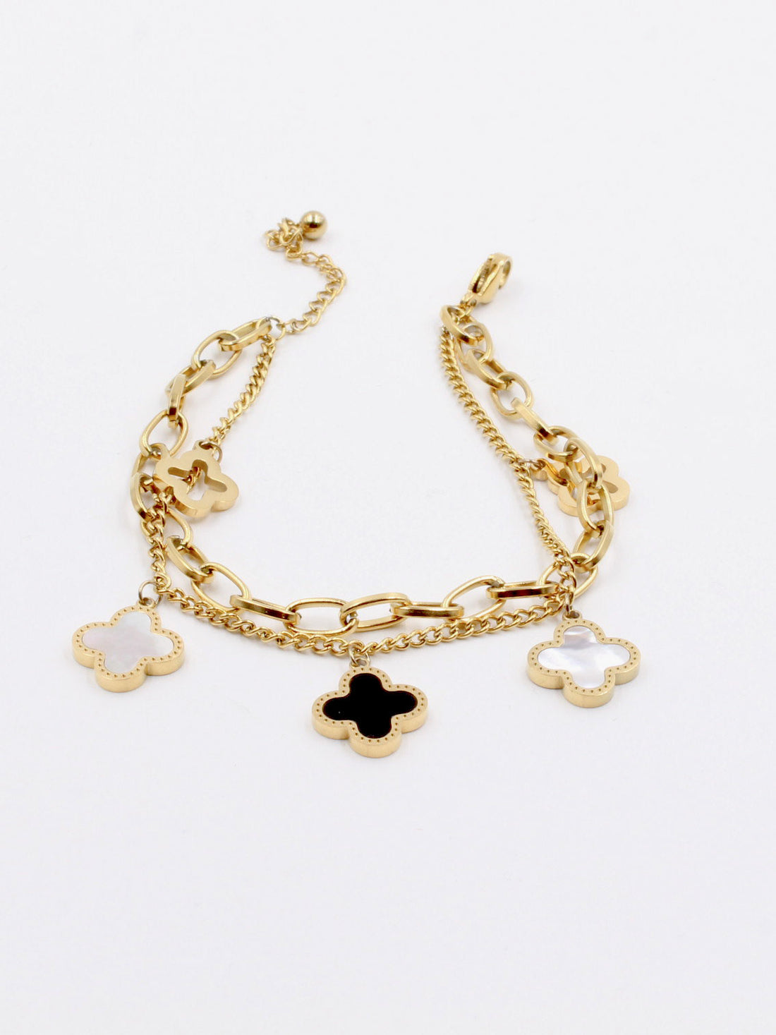 Van Kleipf soft bracelet, two layers - أسوارة فان كليبف ناعمة طبقتين اسواره van cleef