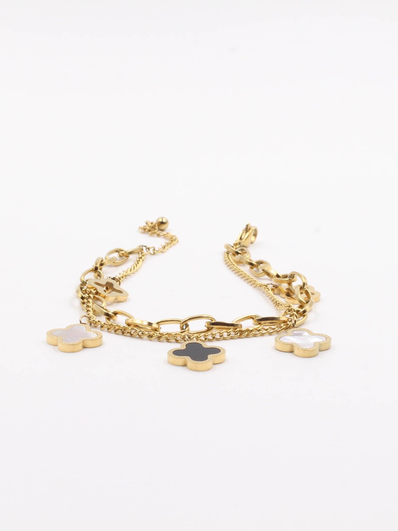 Van Kleipf soft bracelet, two layers - أسوارة فان كليبف ناعمة طبقتين اسواره Jewel ذهبي  