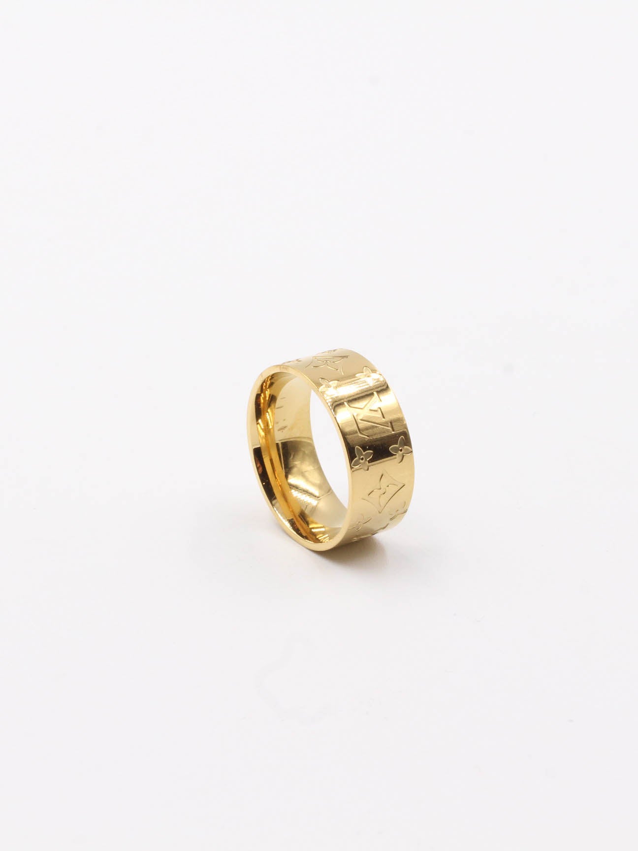 Louis Vuitton wide ring - خاتم لويس فيتون عريض خواتم Jewel ذهبي 7 