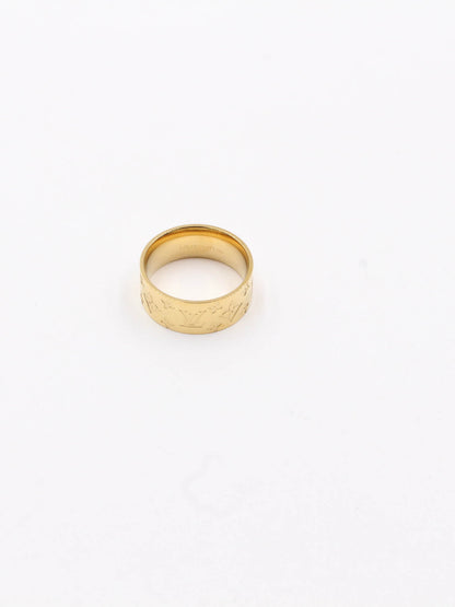 Louis Vuitton wide ring - خاتم لويس فيتون عريض خواتم Jewel ذهبي 9 