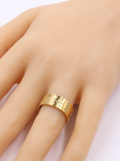 Louis Vuitton wide ring - خاتم لويس فيتون عريض خواتم Jewel ذهبي 8 