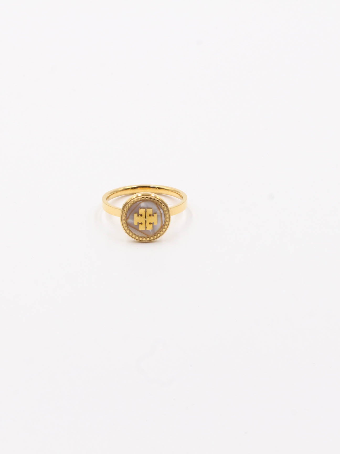 Tory Burch gold ring - خاتم توري بورش ذهبي ذهبي / 6 - Jewel