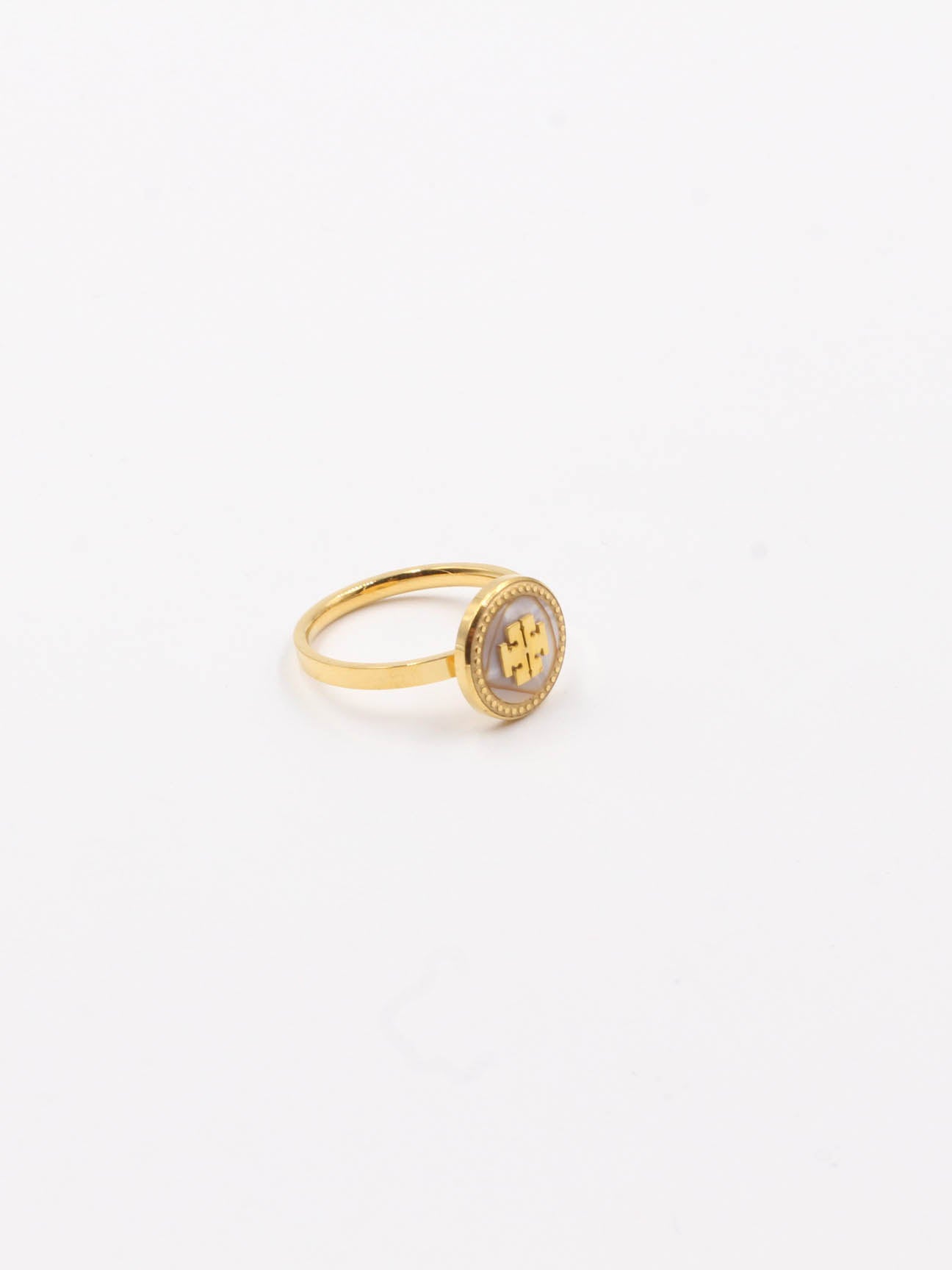 Tory Burch gold ring - خاتم توري بورش ذهبي ذهبي / 9 - Jewel