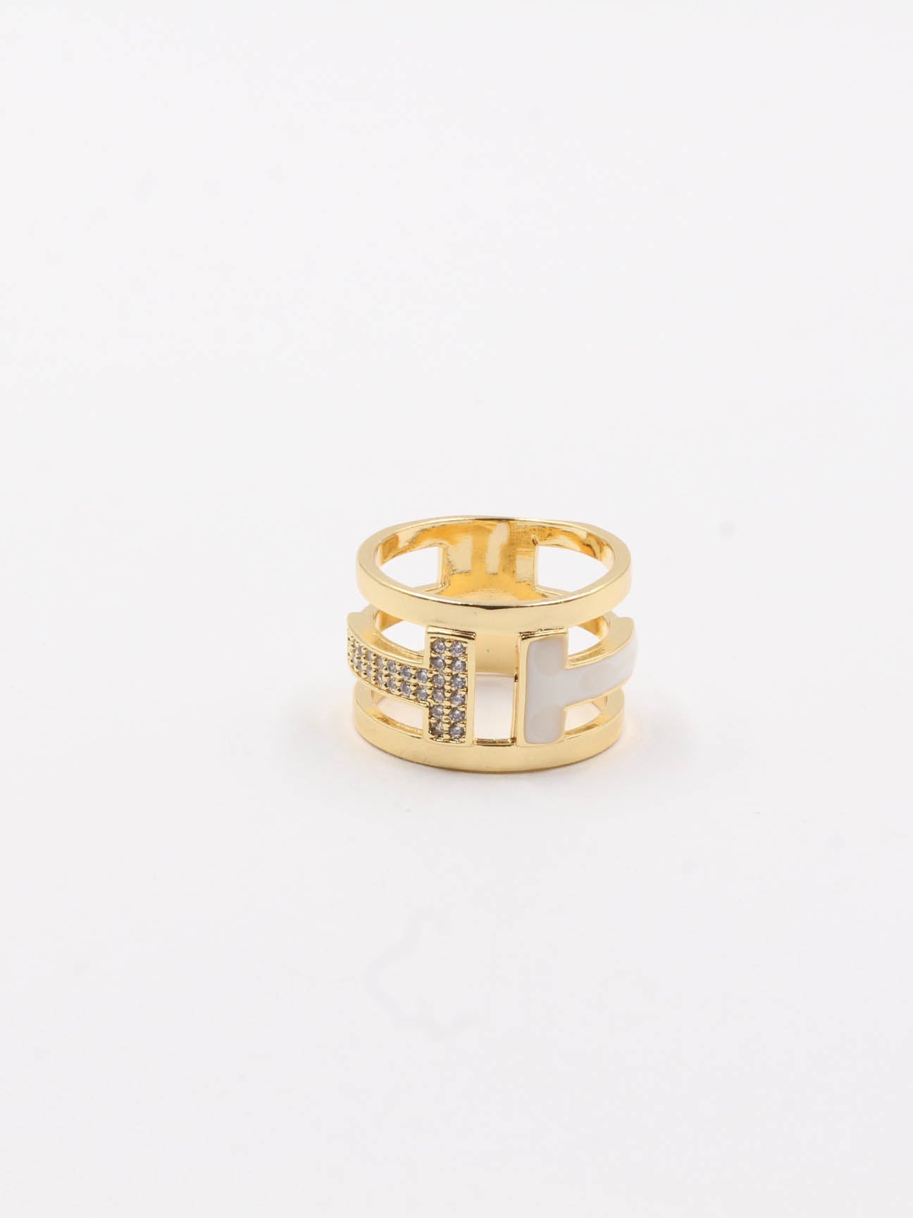 Tiffany colors ring - خاتم تيفاني ألوان خواتم Jewel ابيض ذهبي 8 
