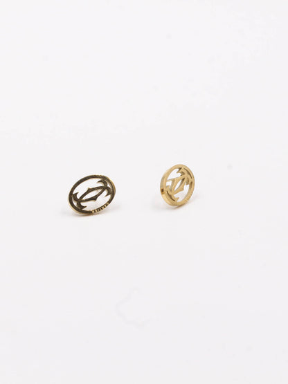 Cartier Gold Circle Earring - حلق كارتير سيركل ذهبي حلق Jewel ذهبي 