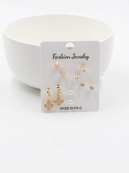 Van Cleef Earrings Collection - مجموعة فان كليف حلق حلق Jewel ذهبي  
