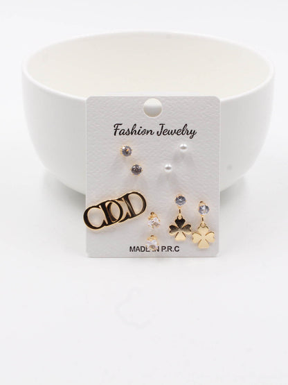 Dior earrings collection - مجموعة ديور حلق حلق Jewel ذهبي  